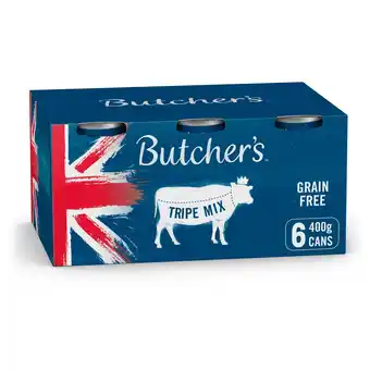 Morrisons Butcher's Grain Free Tripe Dog Food Tins offer