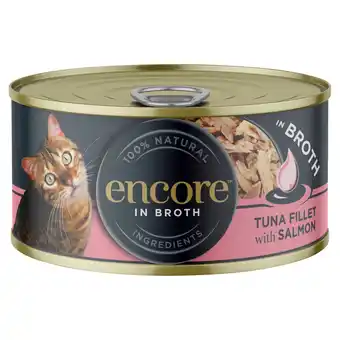 Morrisons Encore Cat Tin Tuna Fillet With Salmon In Broth offer