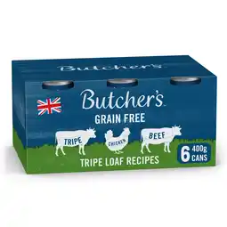 Morrisons Butcher's Tripe Loaf Recipes Dog Food Tins offer