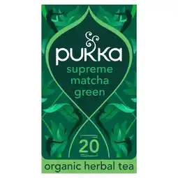 Morrisons Pukka Supreme Matcha Green Organic Fair Herbal Tea 20 Sachets offer