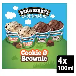 Morrisons Ben & Jerry's Cookie & Brownie Cool-lection Ice Cream Mini Pot Multipack offer