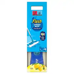 Morrisons Flash Citrus Fresh Speed Mop Starter Kit With 6 Refills offer