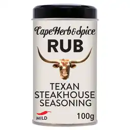 Morrisons Cape Herb & Spice Rub Texan Steakhouse Seasoning offer