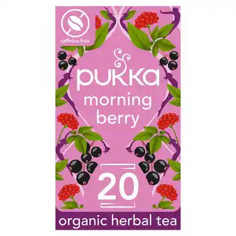 Morrisons Pukka Morning Berry 20 Organic Fair Herbal Tea Bags offer