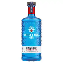 Morrisons Whitley Neill Distiller's Cut Gin 43% offer