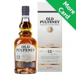 Morrisons Old Pulteney 12 Year Old Malt Single Malt Scotch Whisky offer