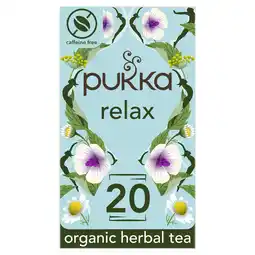 Morrisons Pukka Relax Organic Herbal Tea Bags 20 Per Pack offer