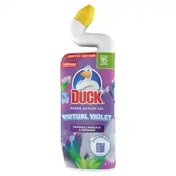 Morrisons Duck Toilet Gel Virtual Violet 750ml offer