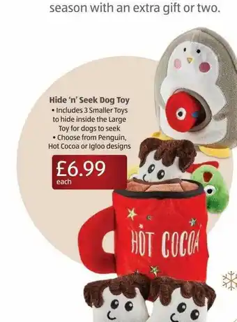 Aldi Hide N Seek Dog Toy offer