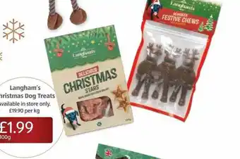Aldi Langham's Christmas Dog Treats offer