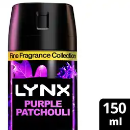 Asda Lynx Fine Fragrance Collection Premium Body Spray Purple Patchouli 150 ml offer