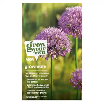 Asda ASDA Grow Your Own Growmore Plant Food offer