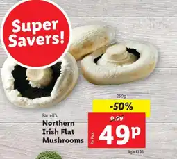 Lidl Farrell's Northern Irish Flat Mushrooms offer