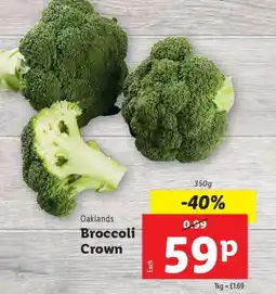 Lidl Oaklands Broccoli Crown offer