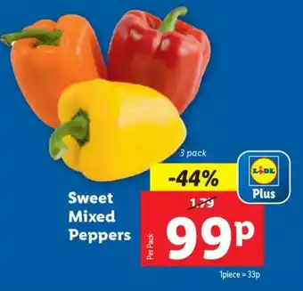 Lidl Sweet Mixed Peppers offer