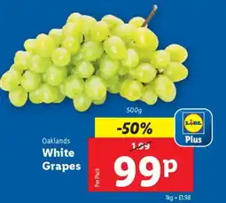 Lidl Oaklands White Grapes offer