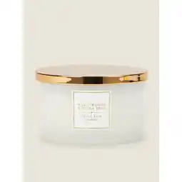 Asda George Home Classic White Woods and Tonka Bean Triple Wick Candle offer