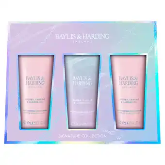 Asda Baylis & Harding Jojoba, Vanilla & Almond Oil Moisturising Hand Cream 3 x 50ml offer