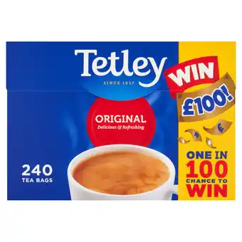 Iceland Tetley 240 Original Tea Bags 750g offer