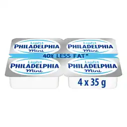 Iceland Philadelphia Light Soft Cheese Mini Tubs 4 x 35g offer