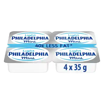 Iceland Philadelphia Light Soft Cheese Mini Tubs 4 x 35g offer