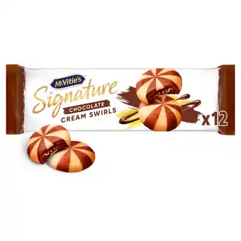 Iceland McVitie's Signature Chocolate Cream Swirls 12 Biscuits, 142g offer