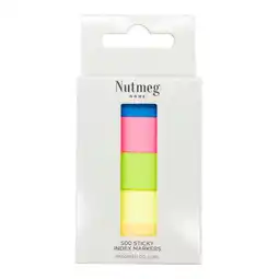 Morrisons Nutmeg Sticky Index Markers 100 Sheet Pack offer