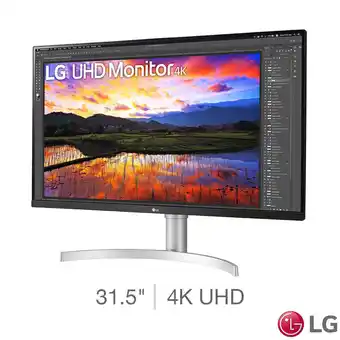 Costco LG 32UN650-W, 31.5 Inch 4K Ultra HD Monitor offer