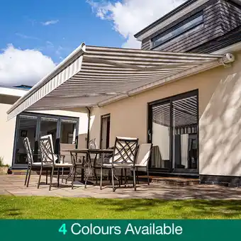 Costco Goss Outdoor Electric Pars Plus Awning 6m Wide with 3.5m Projection offer