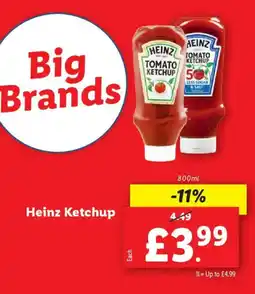 Lidl Heinz Ketchup offer