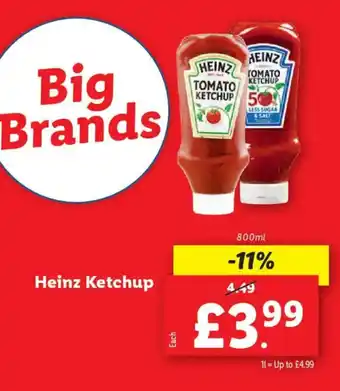 Lidl Heinz Ketchup offer