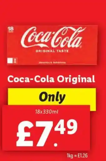 Lidl Coca-Cola Original offer