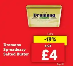 Lidl Dromona Spreadeasy Salted Butter offer