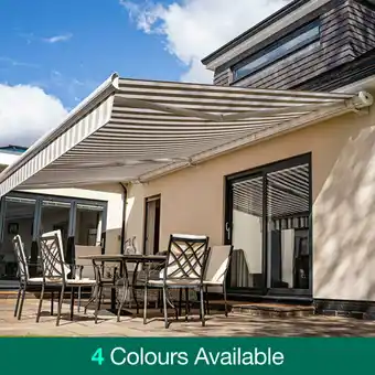 Costco Goss Outdoor Electric Pars Plus Awning 5m Wide with 3.5m Projection offer