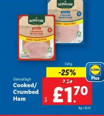 Lidl Glensallagh Cooked/ Crumbed Ham offer