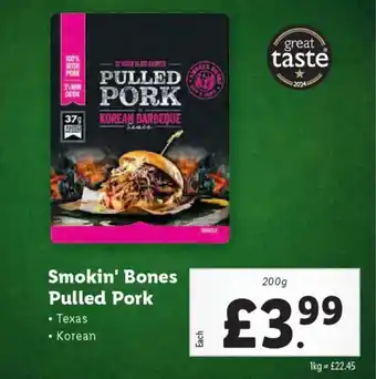 Lidl Smokin' Bones Pulled Pork offer