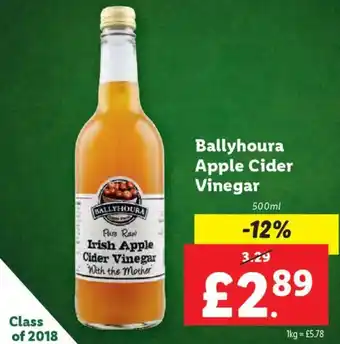 Lidl Ballyhoura Apple Cider Vinegar offer