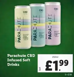 Lidl Parachute CBD Infused Soft Drinks offer