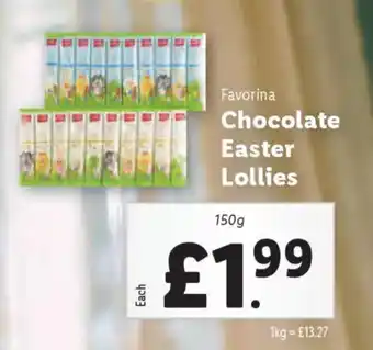 Lidl Favorina Chocolate Easter Lollies offer