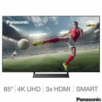 Costco Panasonic TX-65JX850BZ 65 Inch 4K Ultra HD Smart TV offer