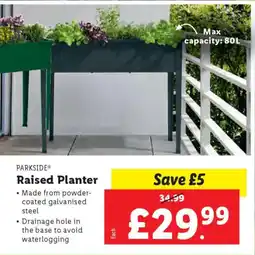 Lidl PARKSIDE Raised Planter offer