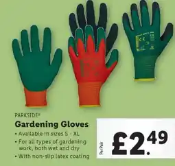 Lidl PARKSIDE Gardening Gloves offer