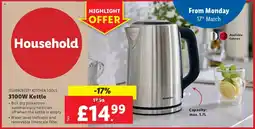 Lidl SILVERCREST KITCHEN TOOLS 3100W Kettle offer