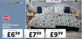 Lidl LIVARNO home Microfibre Sateen Bedlinen offer