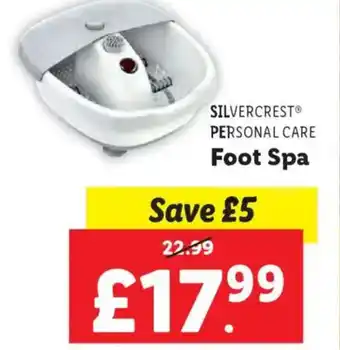 Lidl SILVERCREST® PERSONAL CARE Foot Spa offer