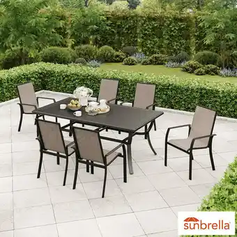 Costco SunVilla 7 Piece Sling Dining Patio Set + Cover offer