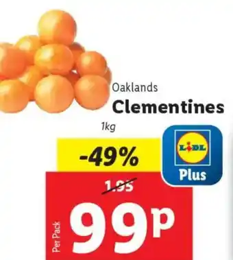 Lidl Oaklands Clementines offer