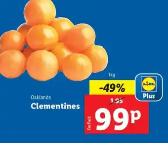 Lidl Oaklands Clementines offer