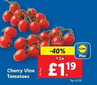 Lidl Cherry Vine Tomatoes offer