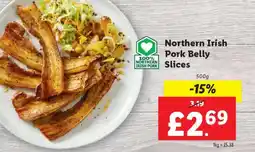 Lidl Northern Irish Pork Belly Slices offer